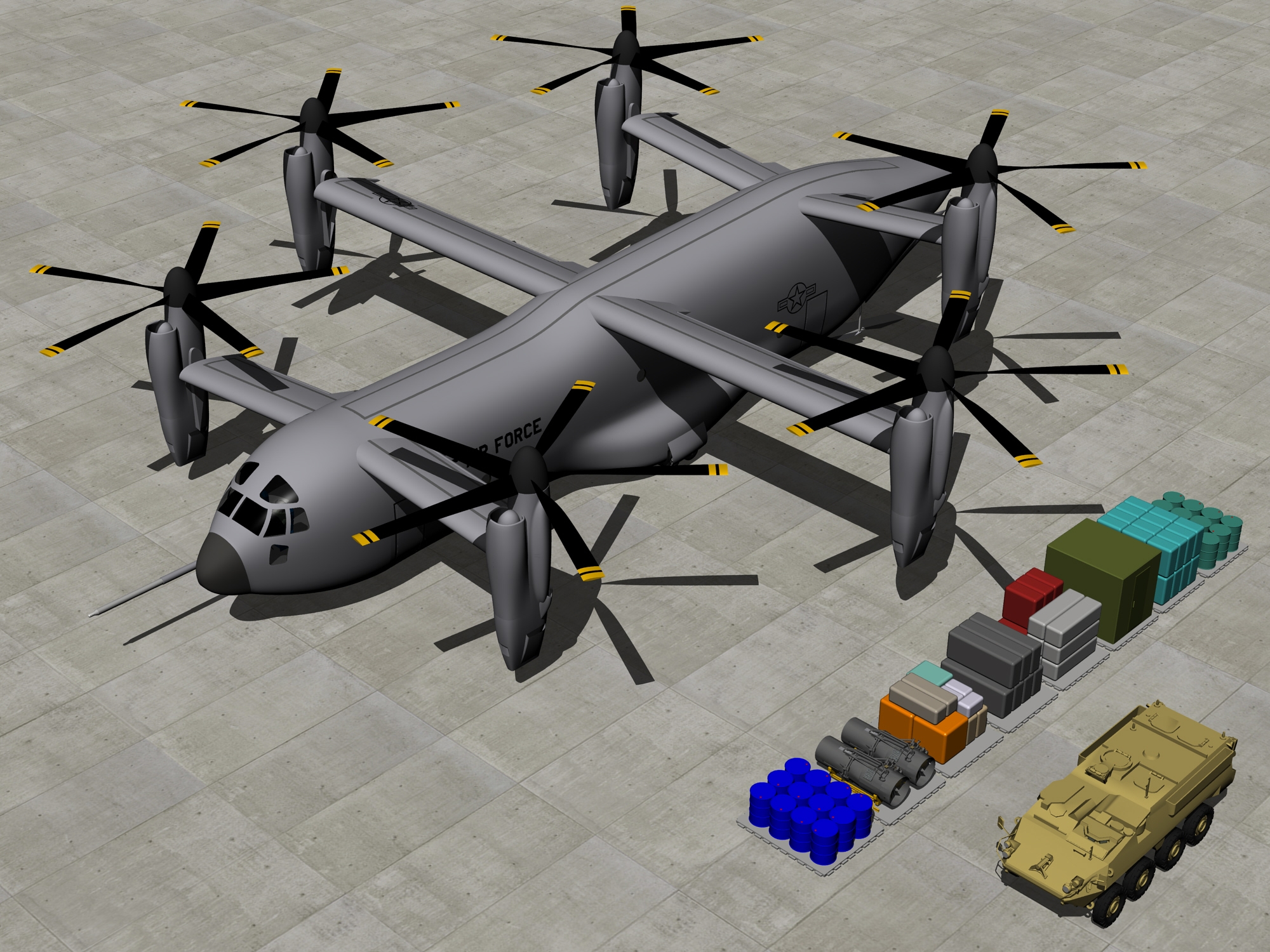 Oliver VTOL Announces Hexplane Heavy Lift Concept